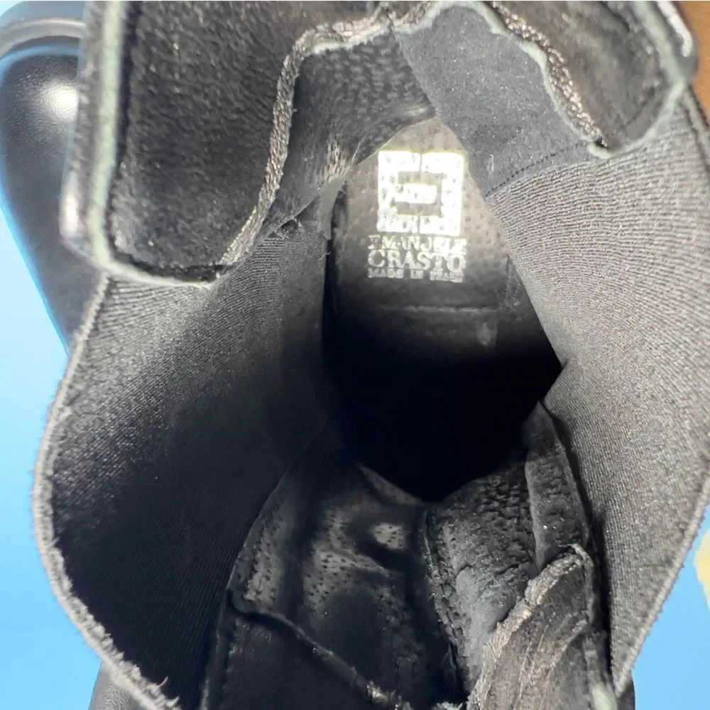 Emanuele Crasto Womens Black Leather Chelsea Boots EU39/US8.5-9 - Picture 13 of 16